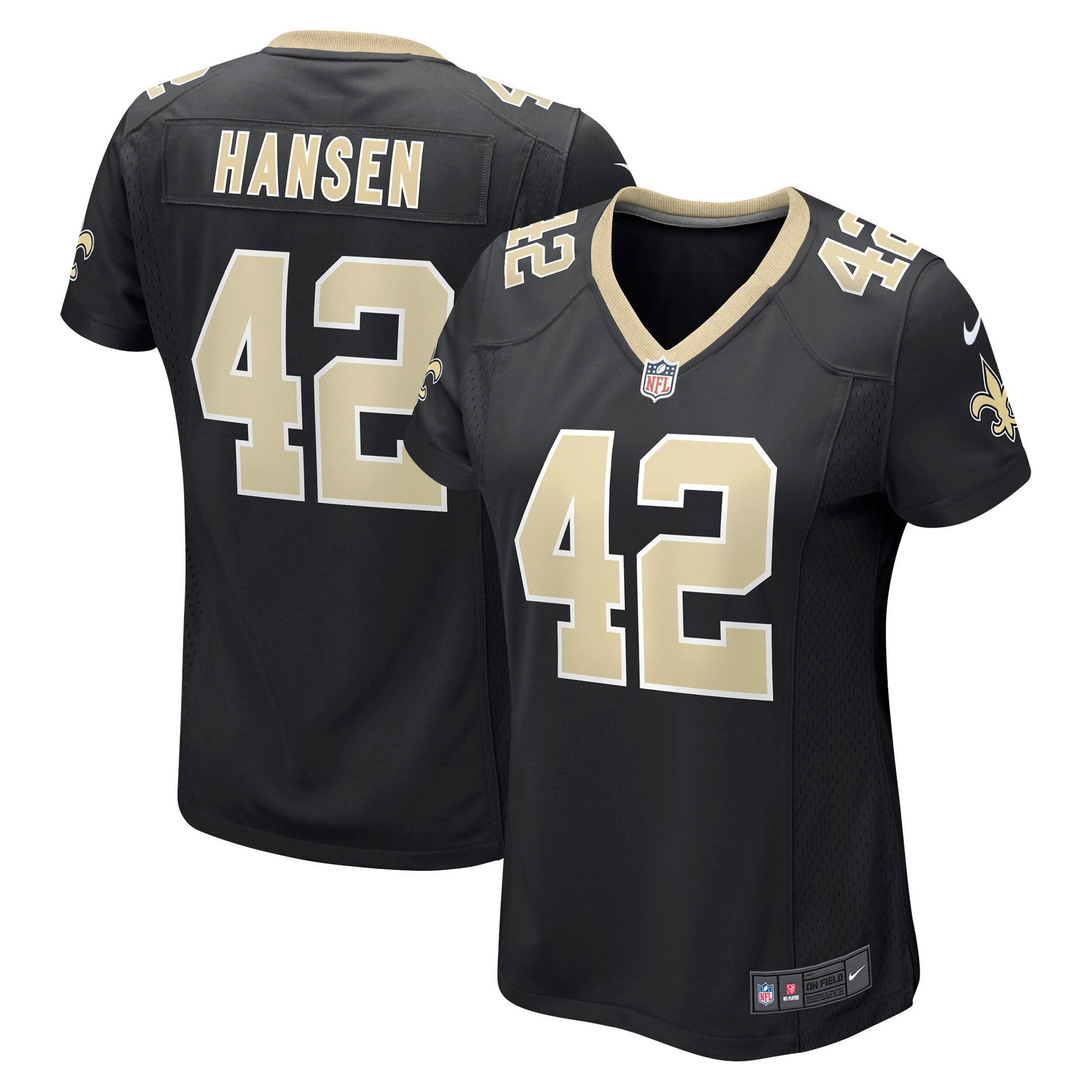 Chase Hansen New Orleans Saints Womens Game Jersey – Black NFL