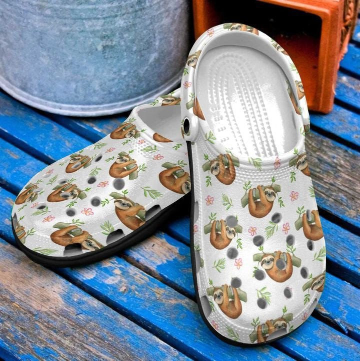 Sloth Lovers Shoes Clogs Birthday Gift For Son Daughter