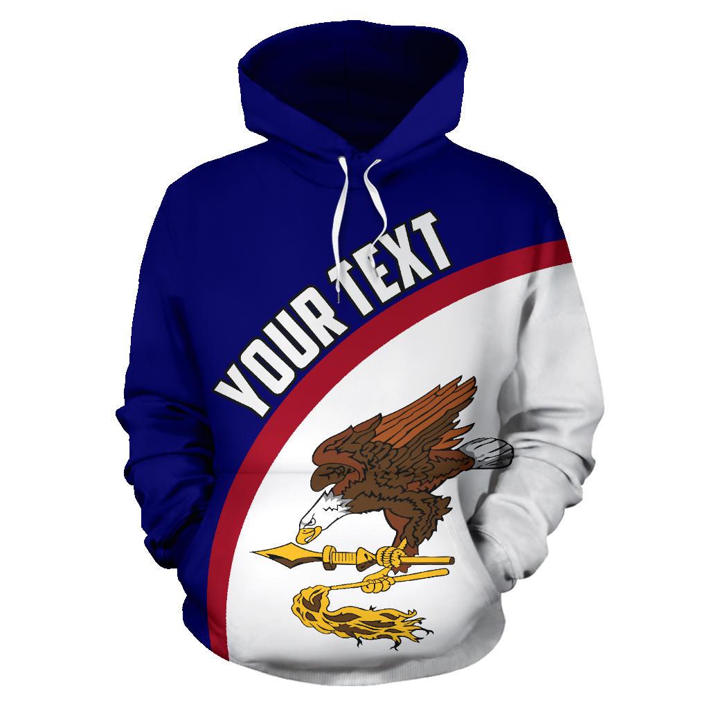 American Samoa Hoodie Coat Of Arms Wave (Custom) TH5