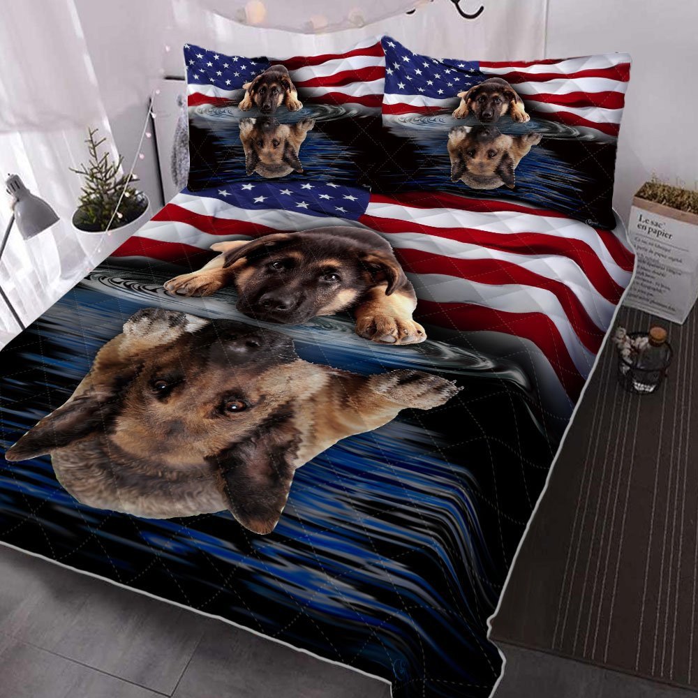 German Shepherd Quilt Bedding Set