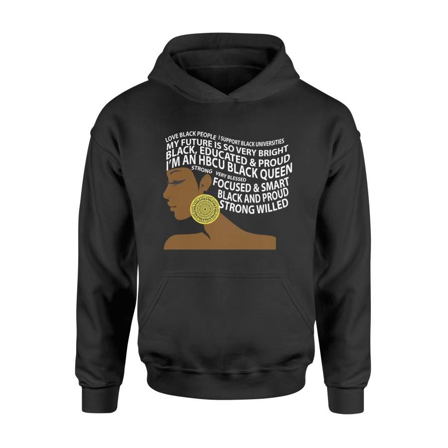 Hbcu Black Queen Woman Long Sleeve Hoodie