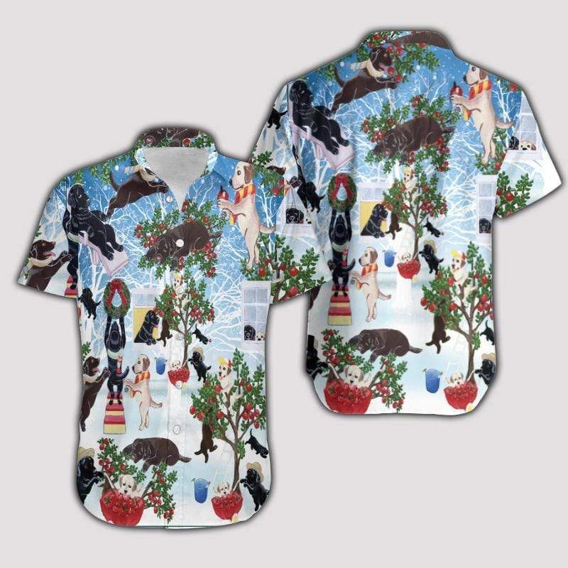 Buy Hawaii Aloha Shirts Christmas With Labrador Retriever Ha77922