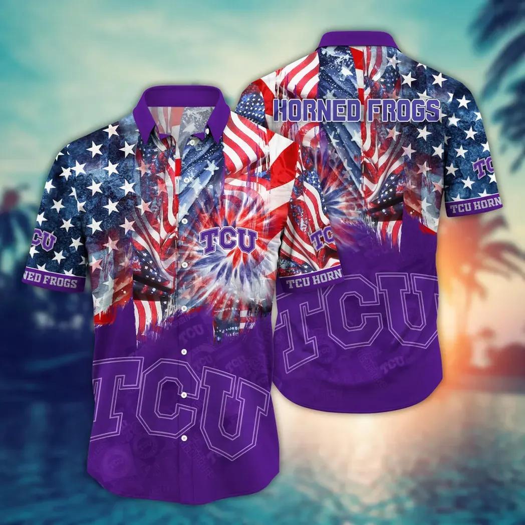 Tcu Horned Frogs Ncaa Flower Aloha Hawaiian Shirt 10, Ncaa Hawaiian Shirt