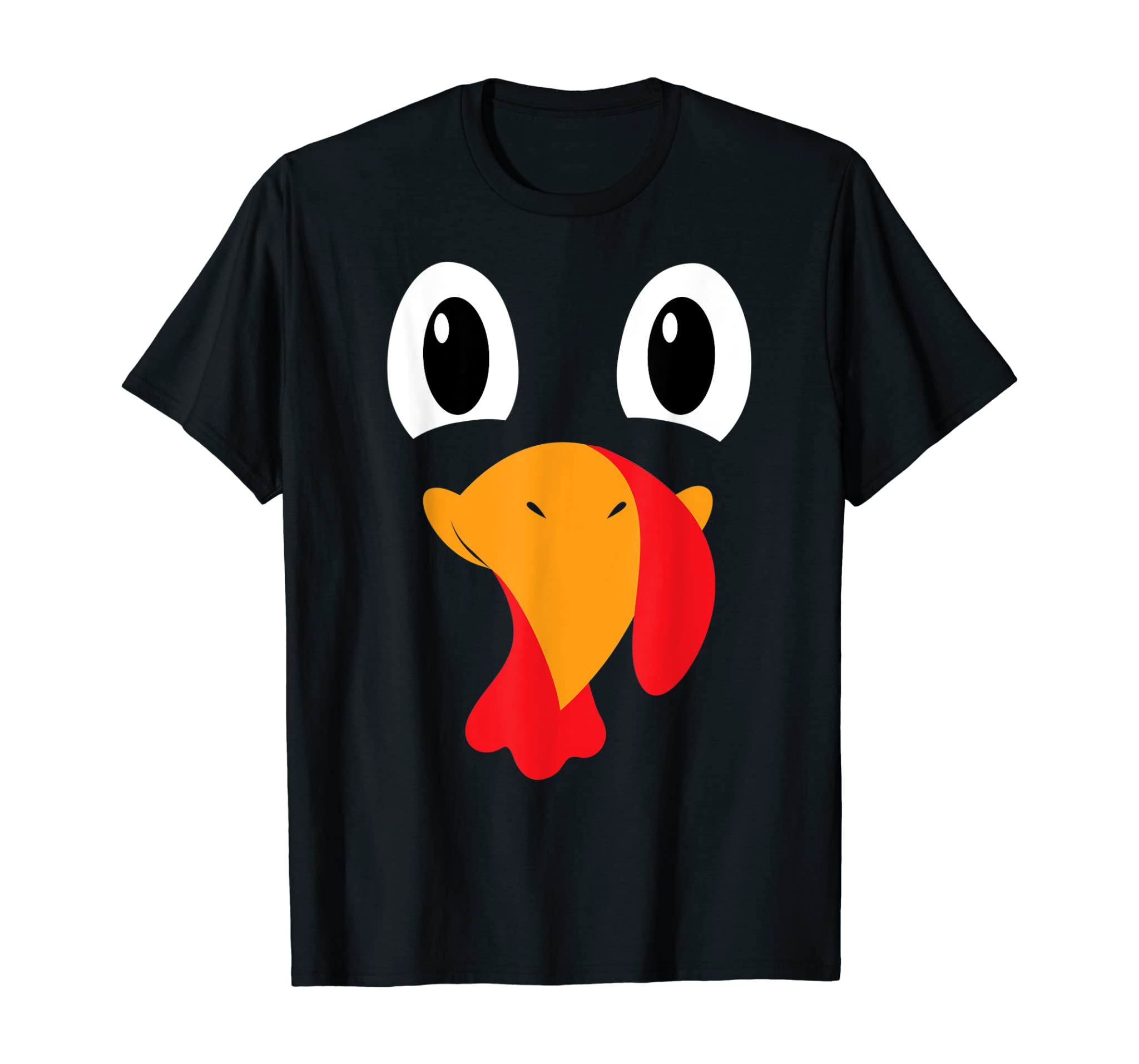 Turkey Face Shirt Kids Adult Funny Halloween Thanksgiving T-Shirt