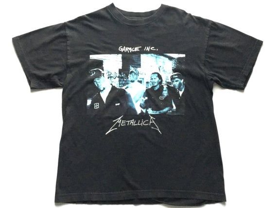 1998 Metallica Garage Inc Oversized Distressed Vintage T Shirt Size Xlarge