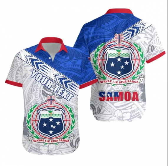 Samoa Rugby Hawaiian Shirt Spirit Manu Samoa Chm