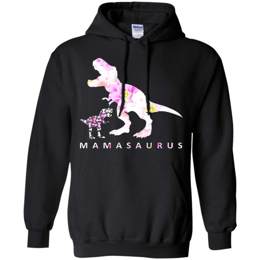 AGR T-Rex Mamasaurus Flower Pattern Child Puzzle Hoodie