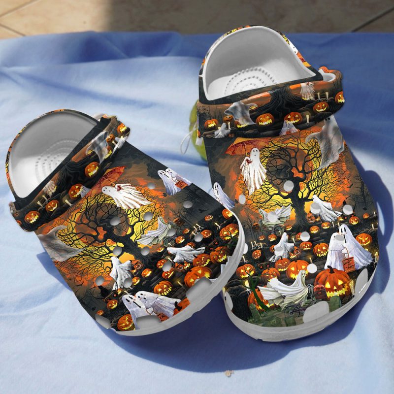 God Pumpkin Halloween Clog For Men And Women Rubber clog Shoes Comfy Footwear