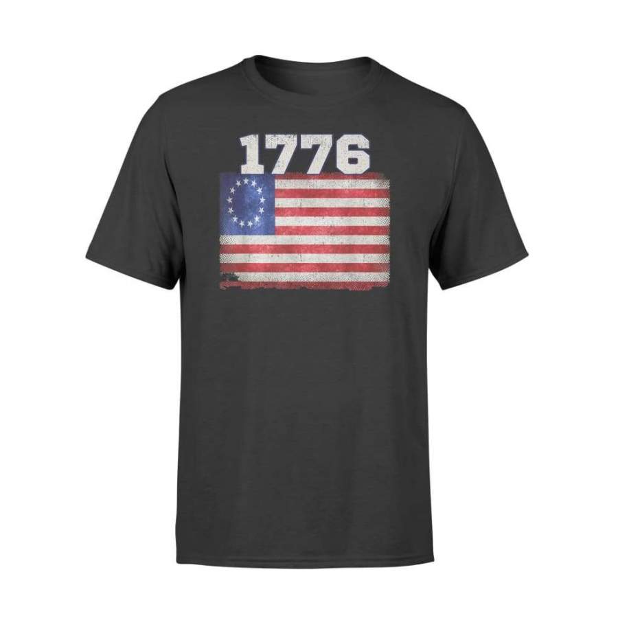 Betsy Ross 1776 Vintage Patriotic Flag American Victory – Standard T-shirt