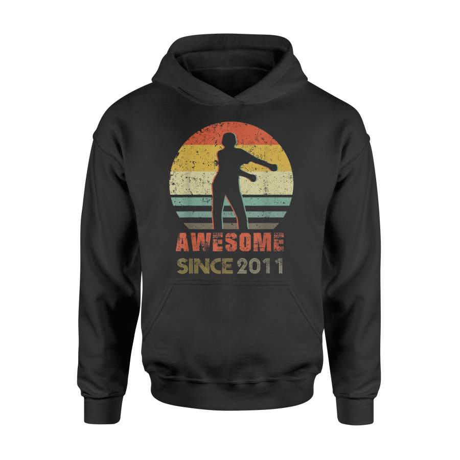 8th Birthday Gift Vintage Floss Dance 8th  Awesome Since 2011 Eight Year Old Birthday – Standard Hoodie