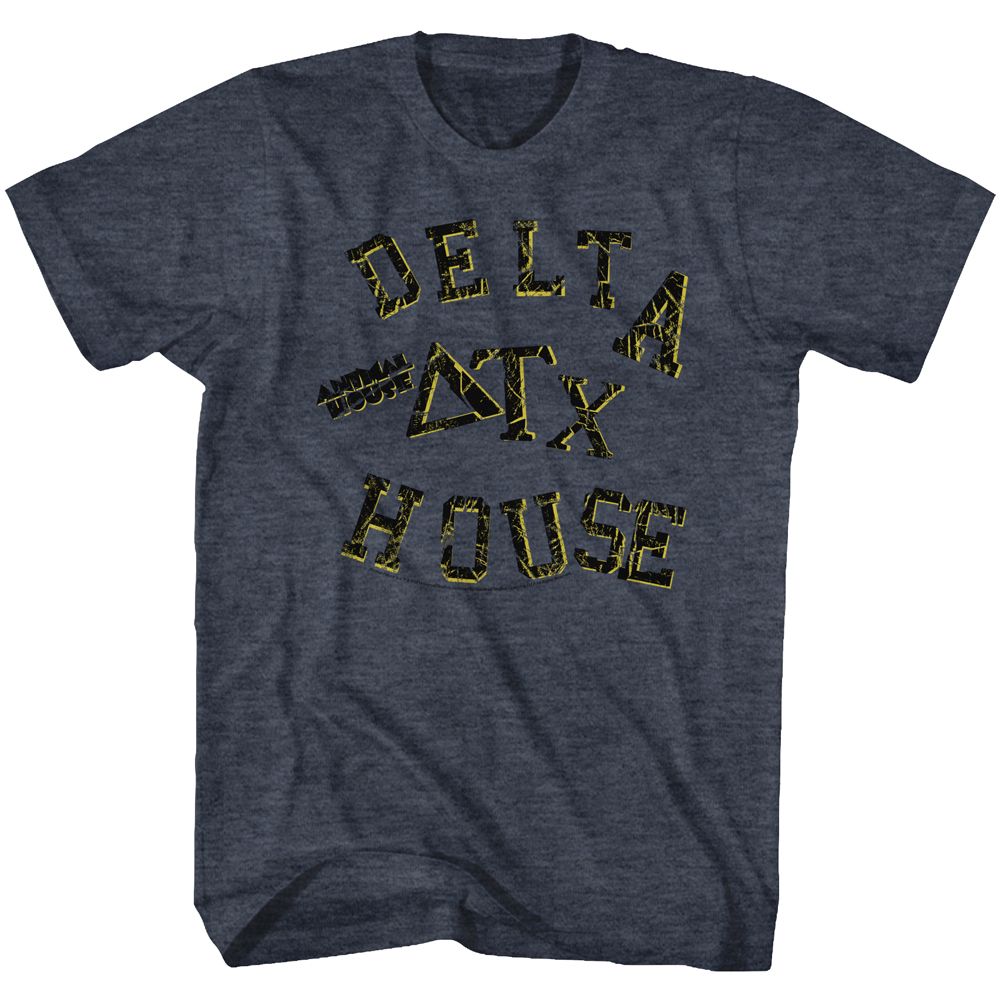 Animal House-Smashed-Navy Heather Adult S/S Tshirt