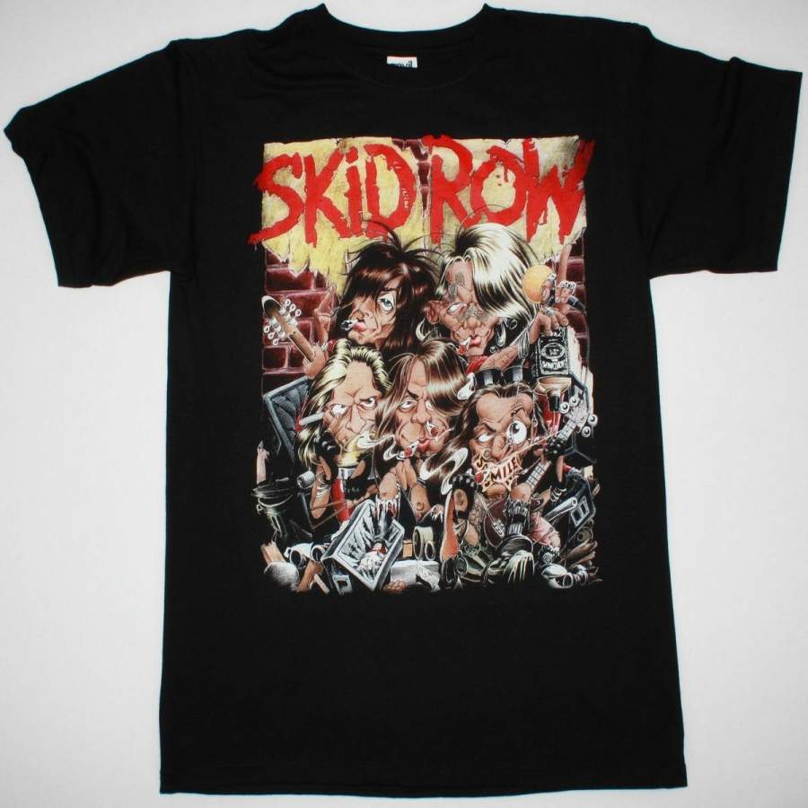 Skid Row B-side Ourselves 92 Skidrow  Black T-shirt