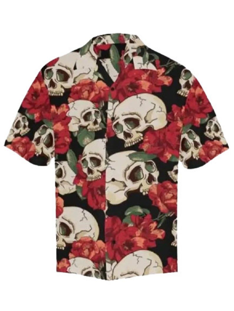 Skull And Flowers Multicolor Unique Design Hawaii Shirt Ha82093