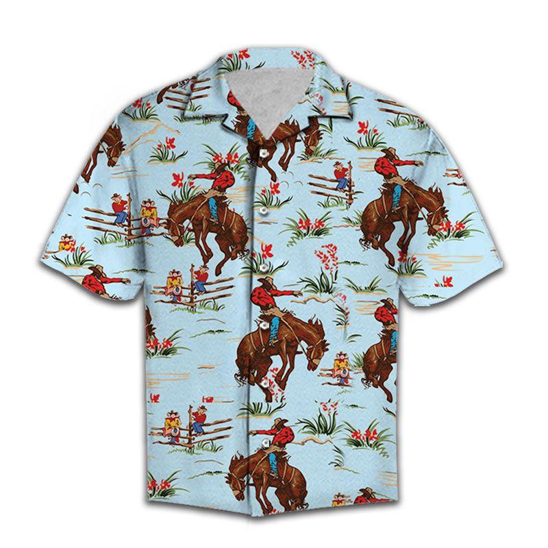 Awesome Cowboy Hawaii Shirt For Hawaii Aloha Ha7684