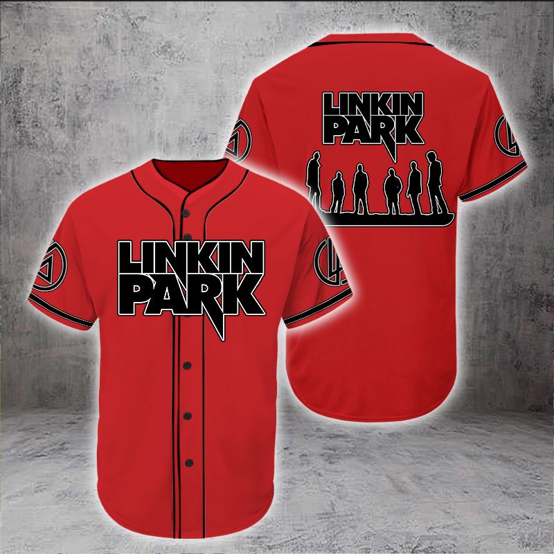 Stan Linkin Park Red Baseball Tee Jersey Shirt Unisex Men Women