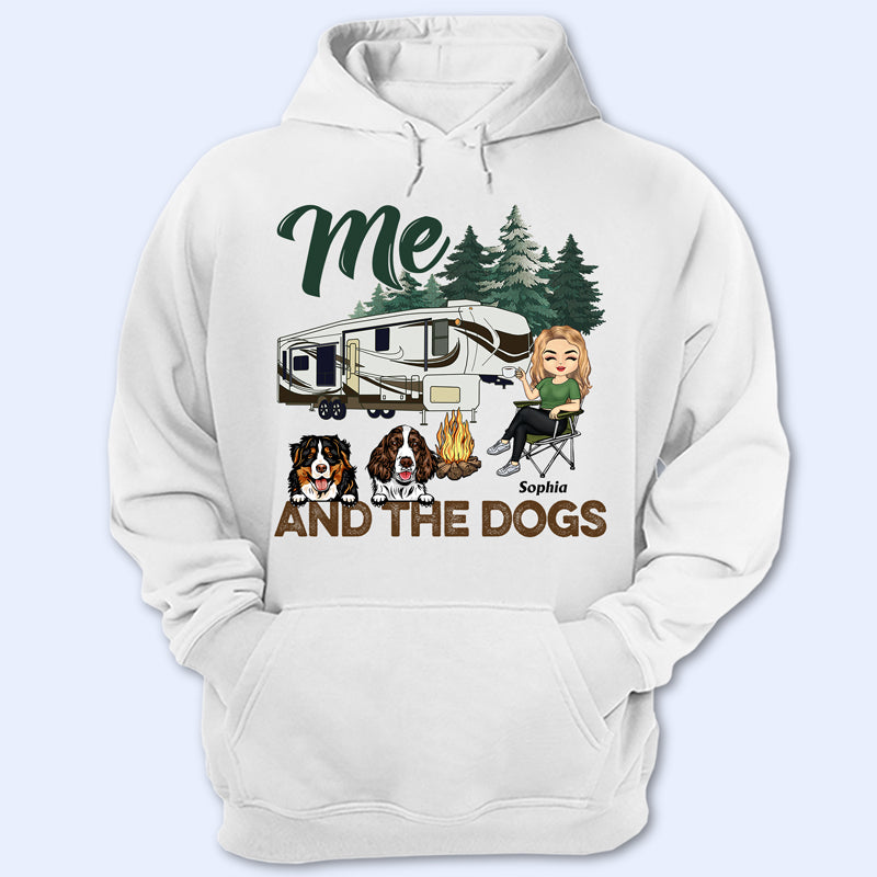 Me & The Dogs – Camping Gift – Personalized Custom T Shirt