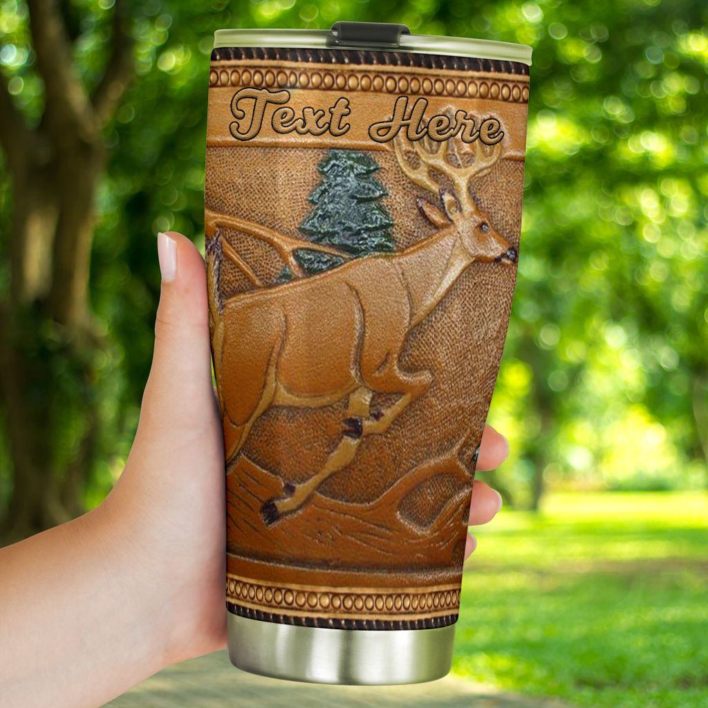 353THHHT-Deer Hunting PERSONALIZED TUMBLER 20OZ & 30OZ