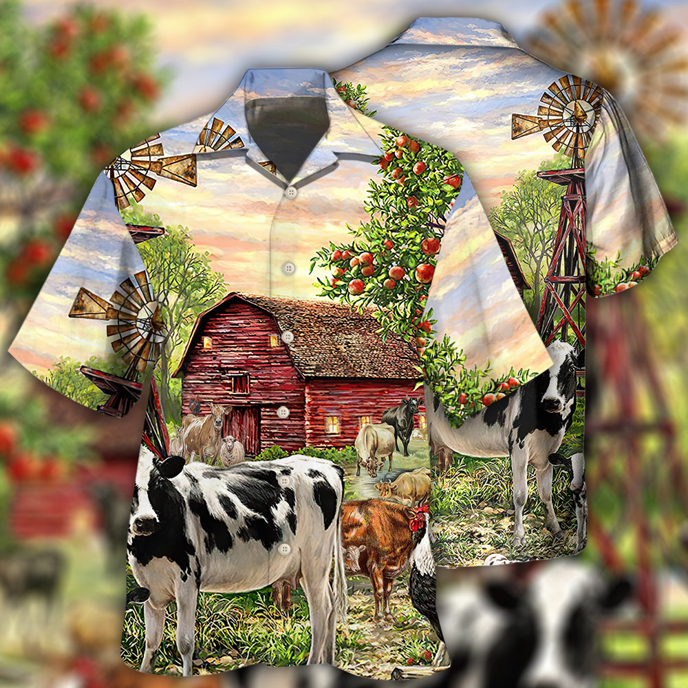 Cows Farm Peace Life Hawaii Shirt Ha71214