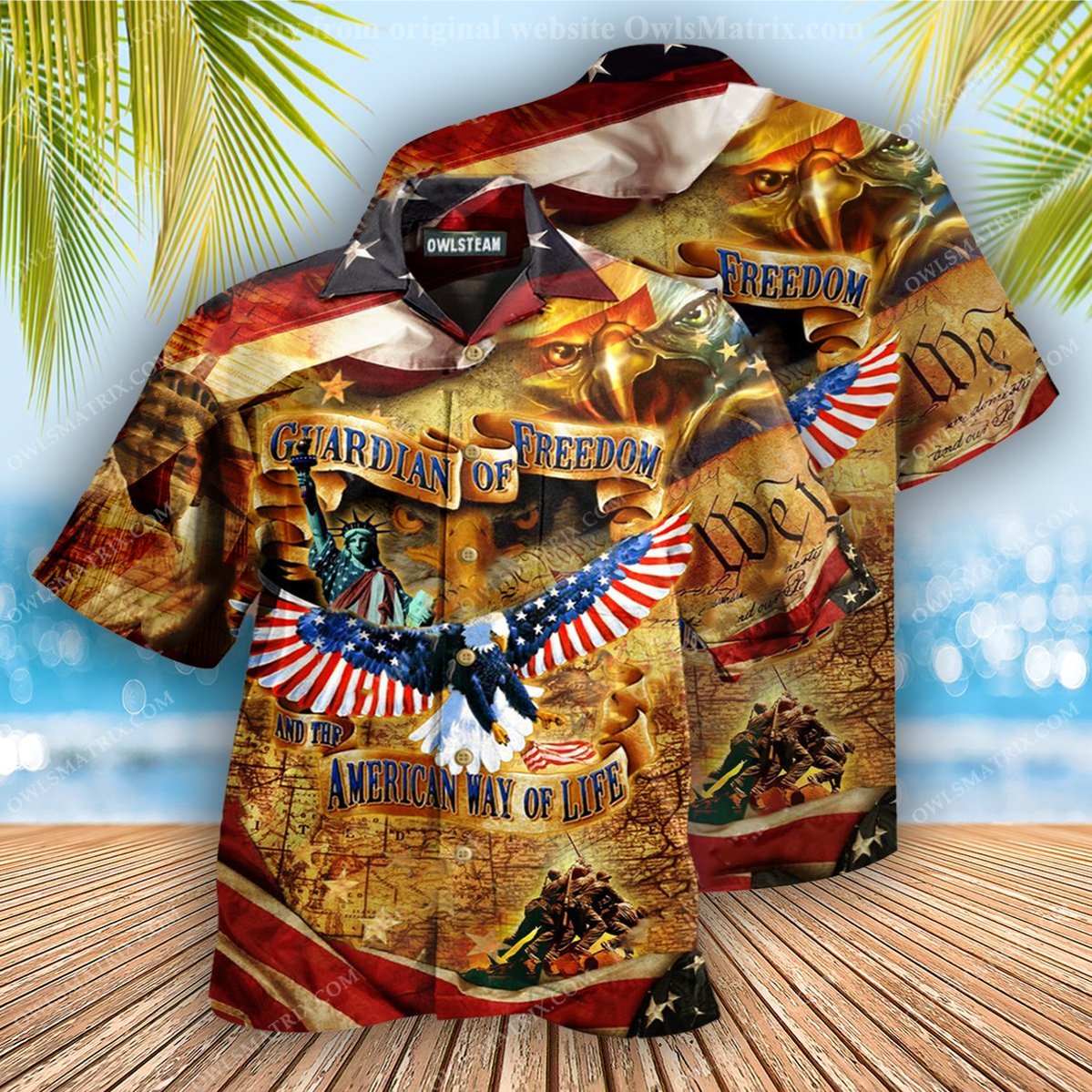 America Guardian Of Freedom And The American Way Of Life Edition – Hawaiian Shirt