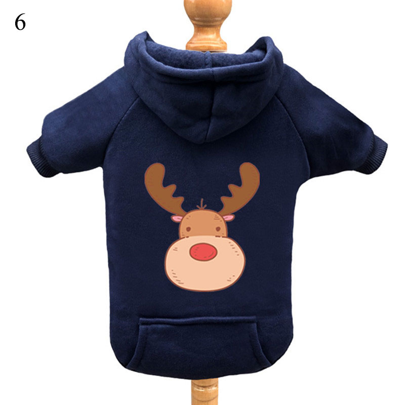 Cute Pet Sweater Plus Velvet Dog Clothes Printing Warm Clothing Pullover Dogs Pets Clothing Autumn Cat Sweater Puppy Accessory alx