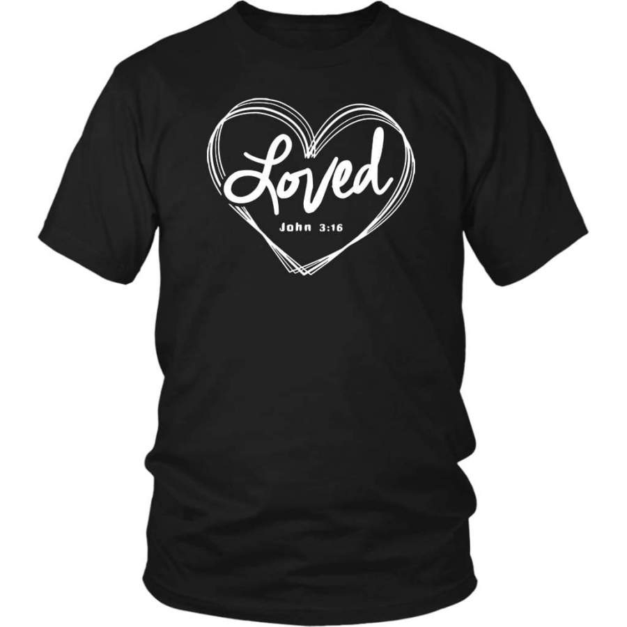 Love John 3:16 bible verse t shirt