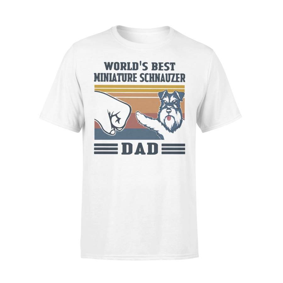World’s Best Miniature Schnauzer Dad Vintage T-shirt