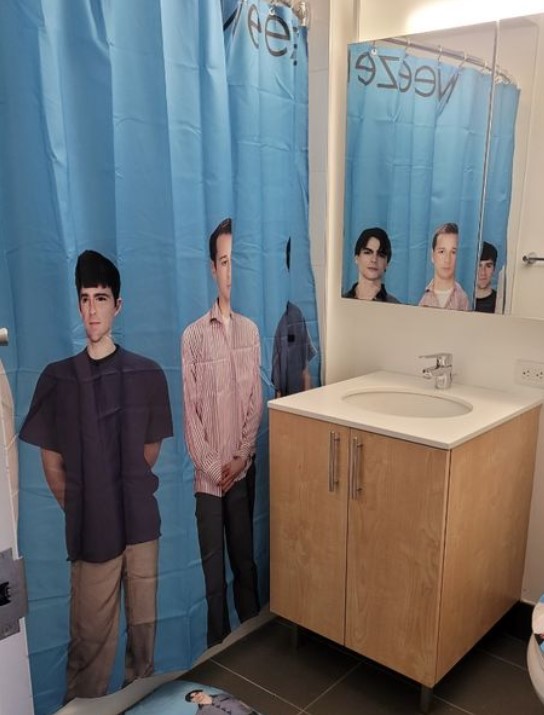 Weezer Rock Band Music Bathroom Decor Shower Curtain Blanket Outfit