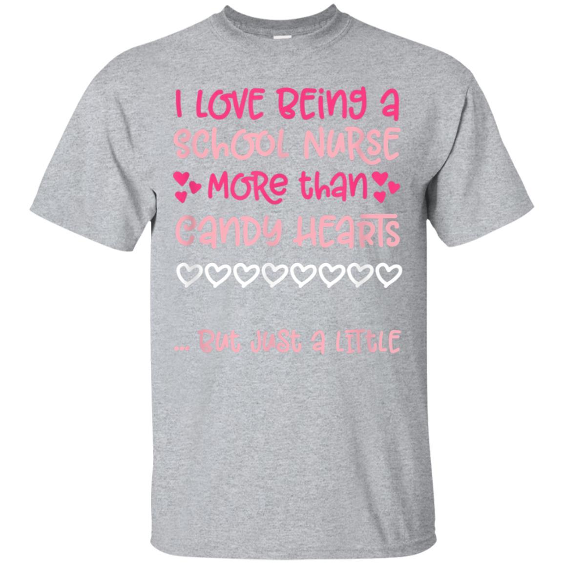 Valentines Day School Nurse Shirt Candy Hearts Tshirt Cute