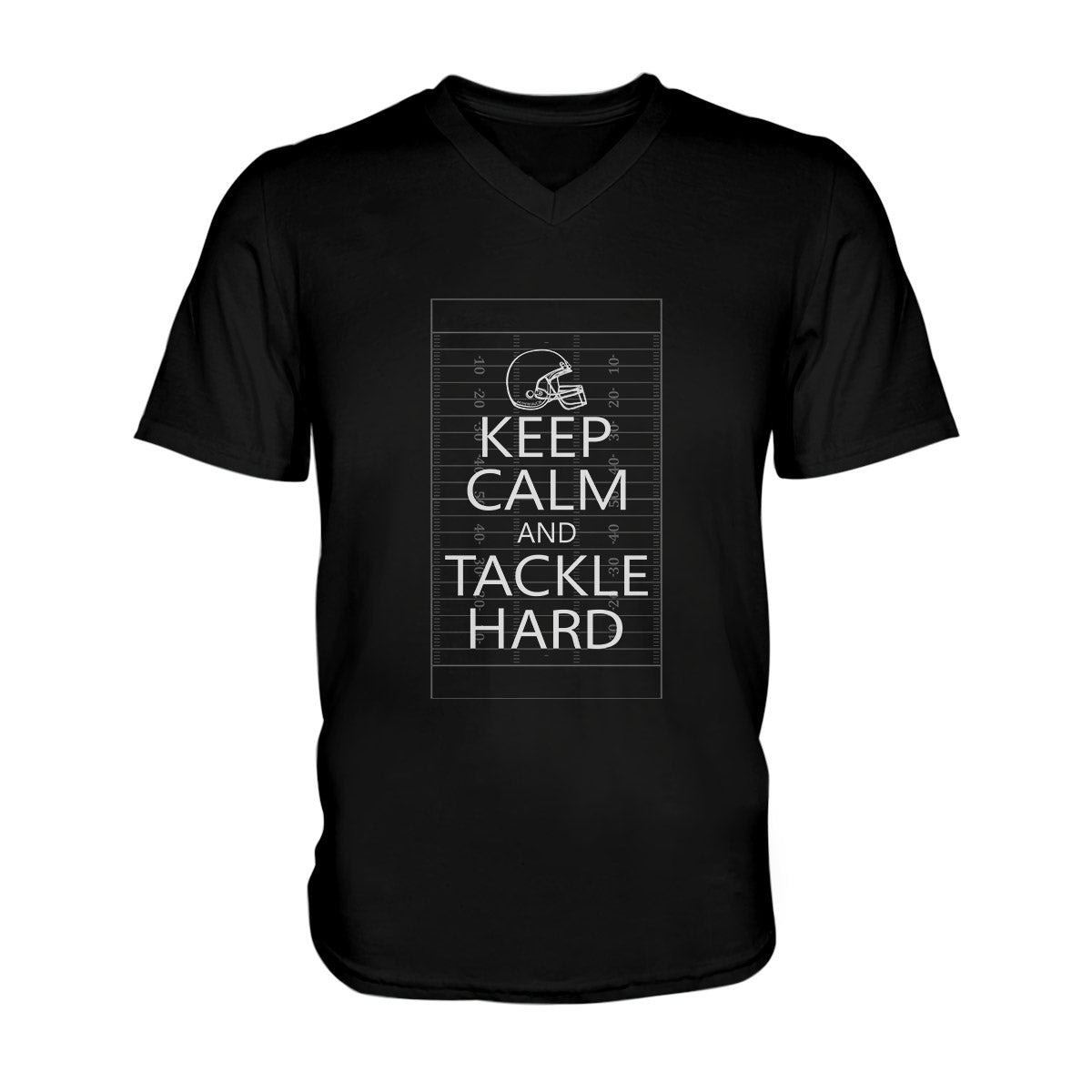 Tackle Hard American Football Ez19 1908 Men V-Neck T-Shirt