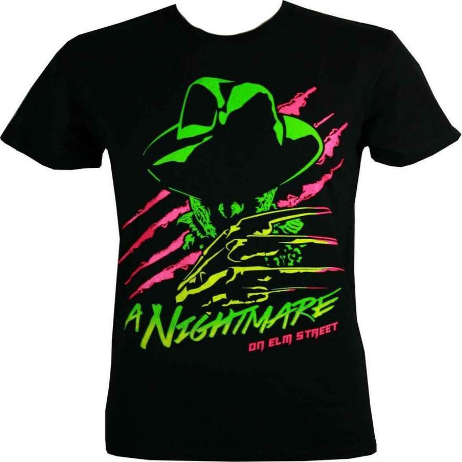 A Nightmare on Elm Street Neon Freddy Krueger T-shirt