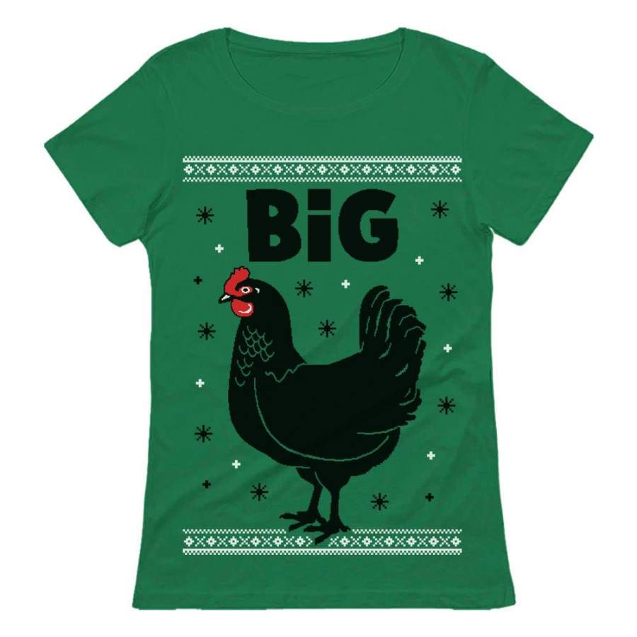 Big Black Cock Ugly Christmas Women T-Shirt