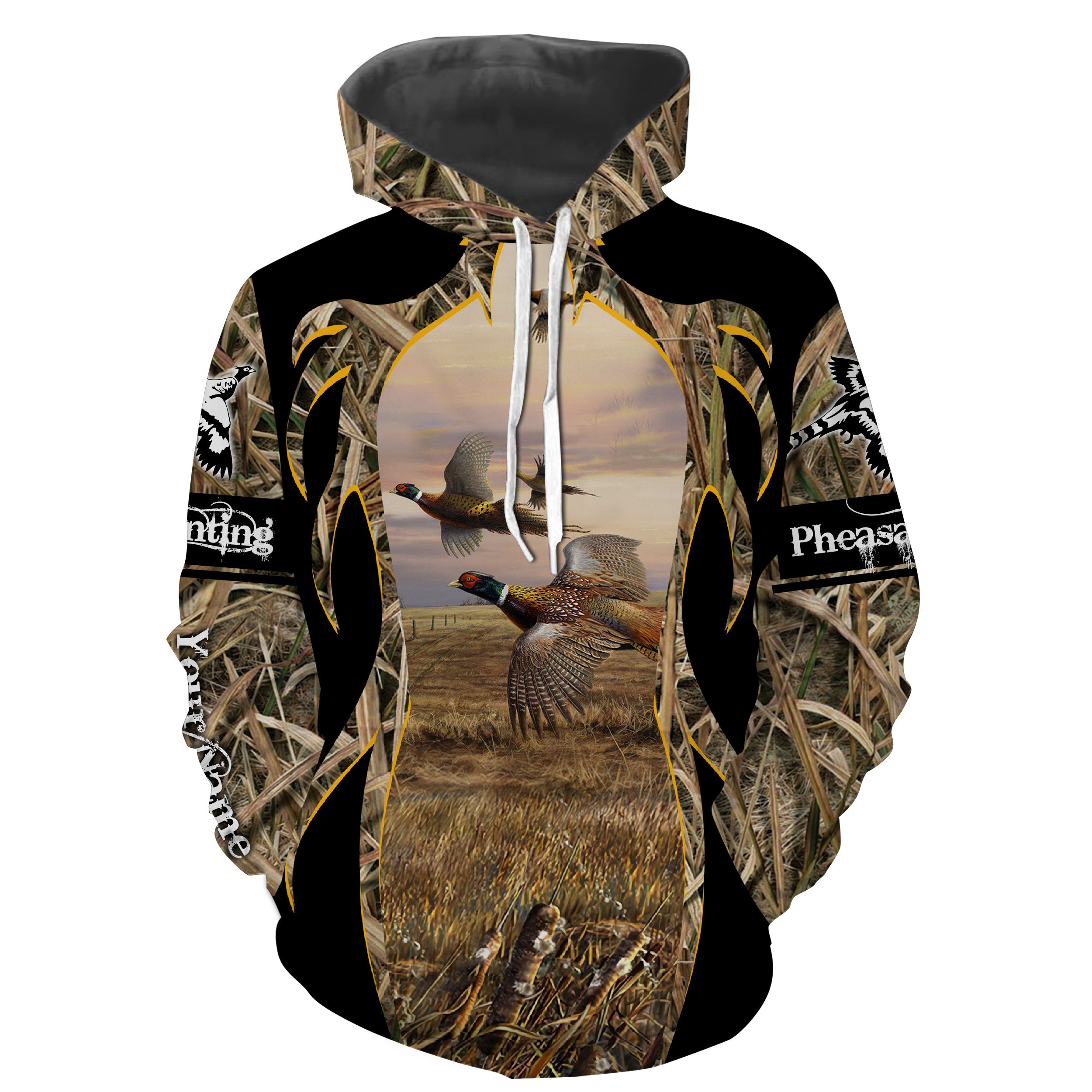 Personalized Pheasant Hunting Shirts, Upland Game Bird Hunting Camo All Over Printed Shirt, Hoodie - Gift For Bird Hunter Fsd2878 New Hoodies
