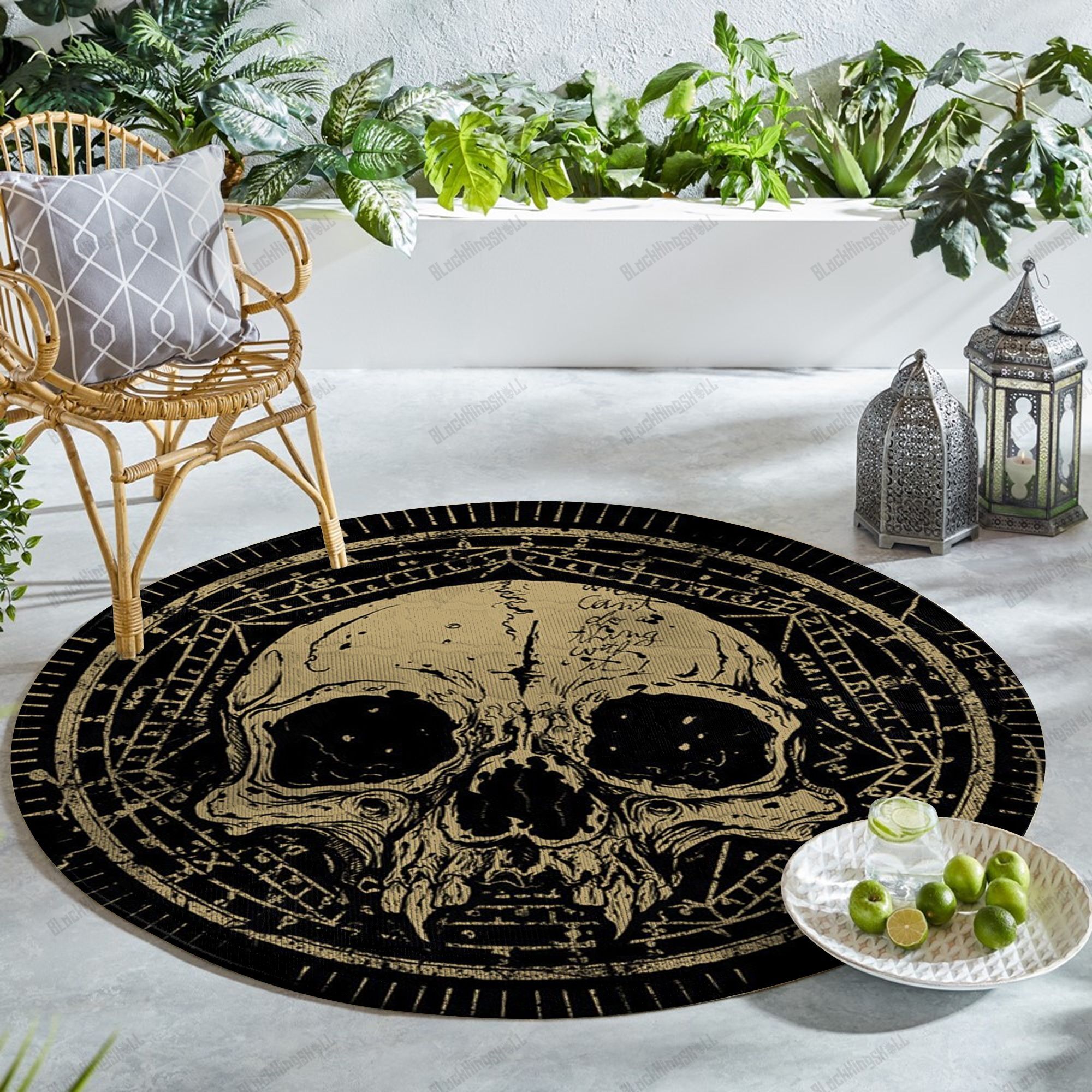 HQK Skull Round Rug 2 – Justbeperfect Fashion Shop