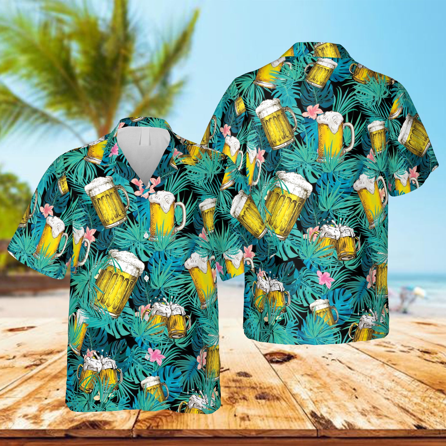 Green Hawaiian Bar Shirt Ha77861