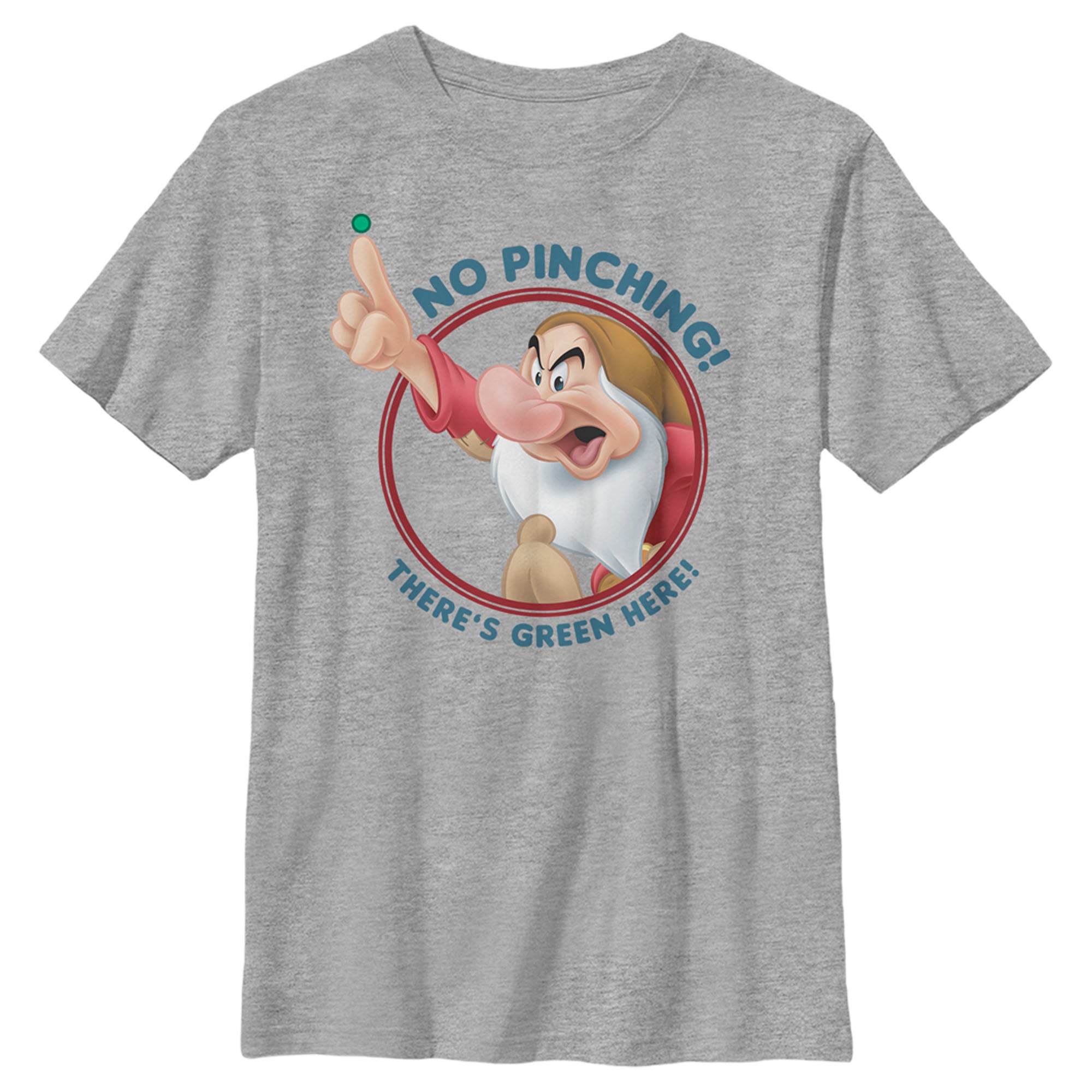 Boy’S Snow White And The Seven Dwarves Grumpy St. Patrick’S Day No Pinch There Is Green There T-Shirt