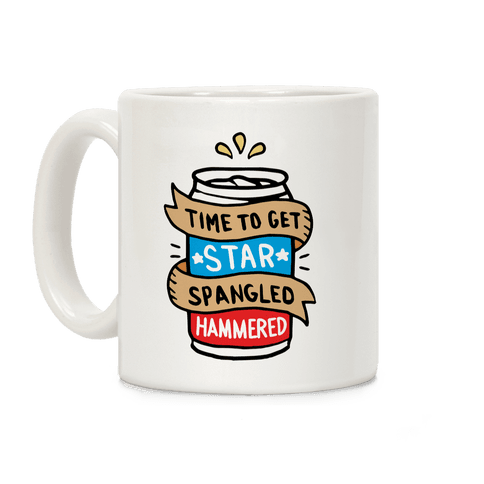 Time To Get Star Spangled Hammered Coffee Mug