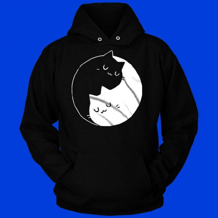 Yin Yang Cats Kittens Men’S Hoodie