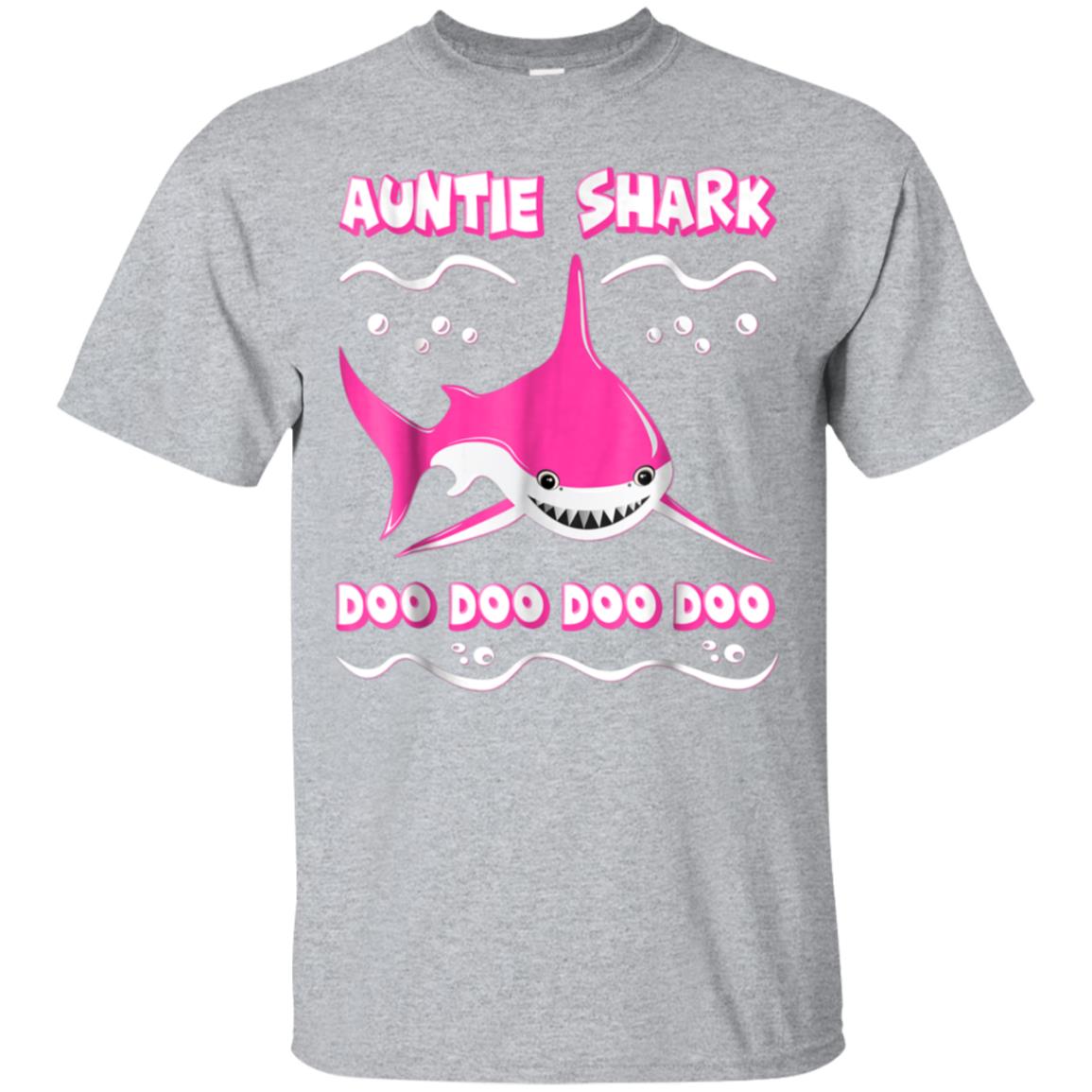 Auntie Shark Shirt Funny Family Matching Outfit