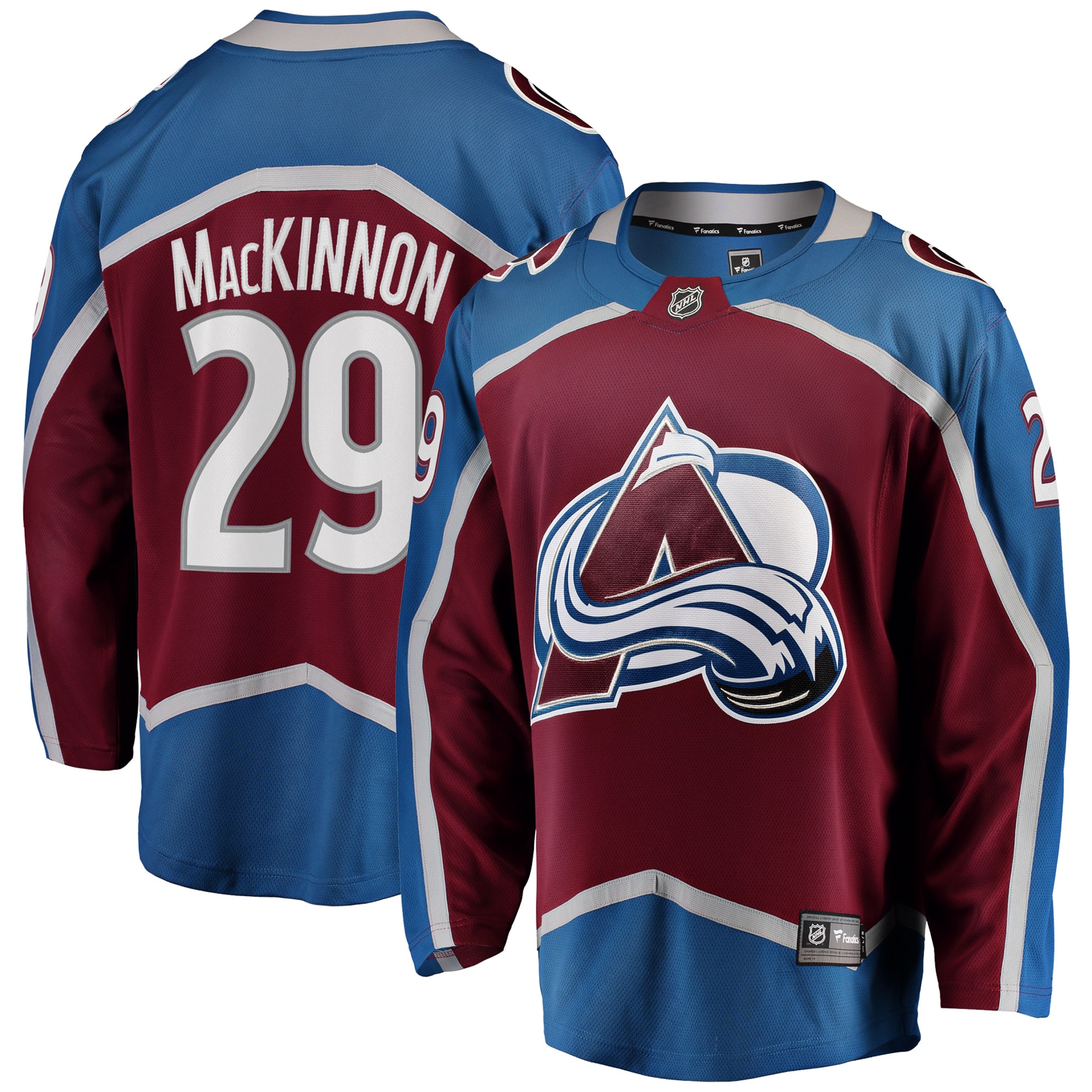 Nathan MacKinnon Colorado Avalanche Branded Breakaway Player Jersey – Burgundy