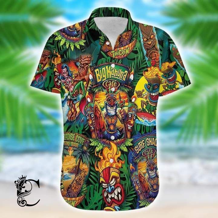 Aloha Shirts Tiki Crew Hawaiian Shirt