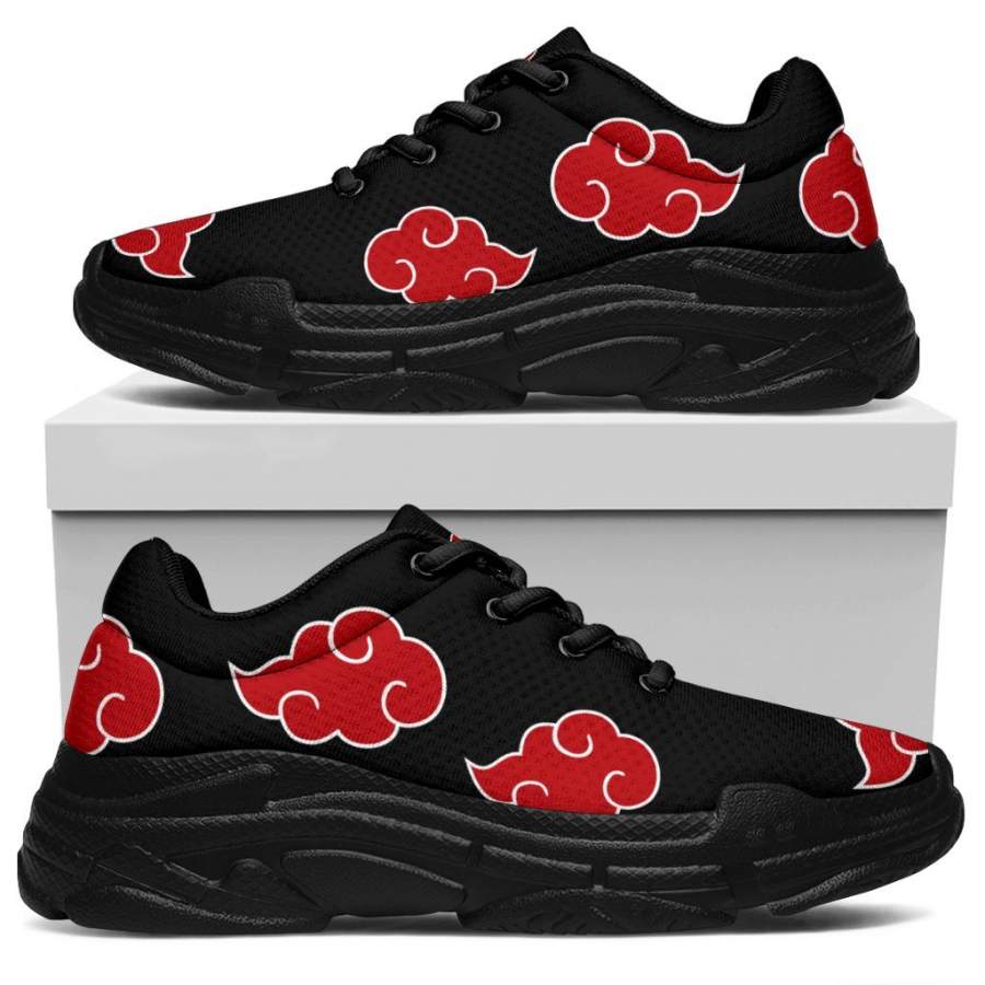 Akatsuki Naruto Custom Chunky Sneakers