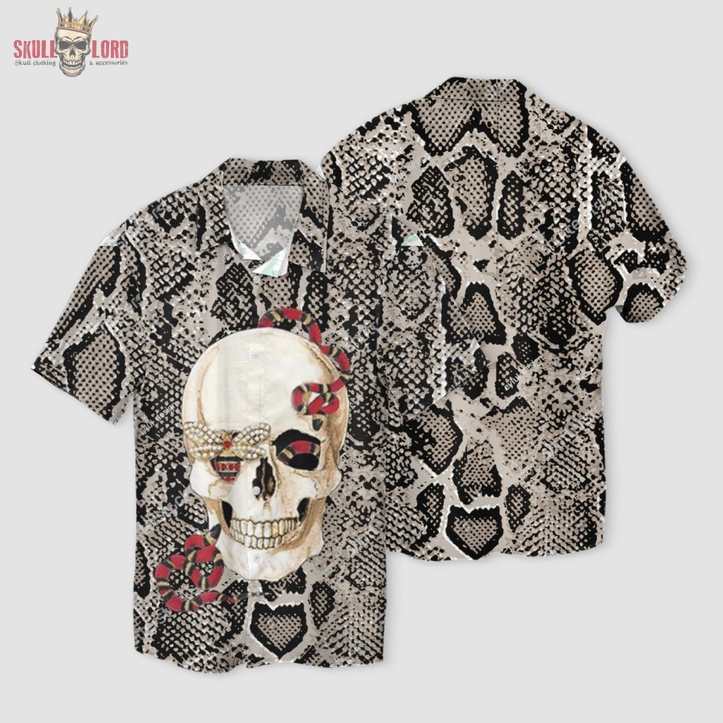 Skull Snake Hawaii Shirt Ha69883