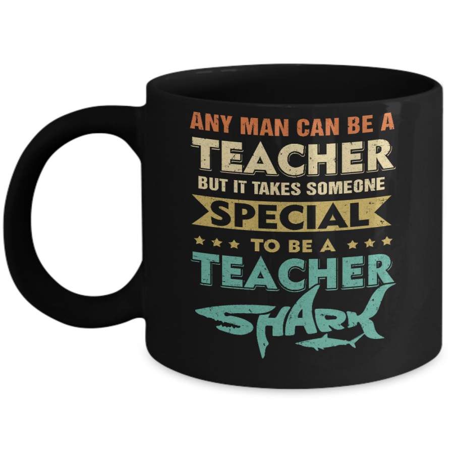 Vintage Someone Special To Be A Teacher Shark Gift Mug