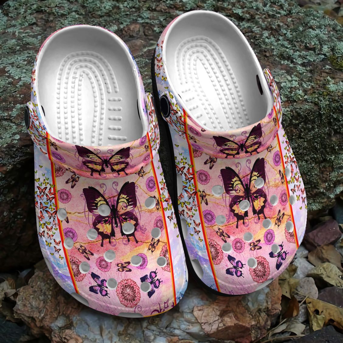 Queen Butterfly Personalized Clog, Custom Name, Text, Color, Number Fashion Style For Women, Men, Kid, Print 3D