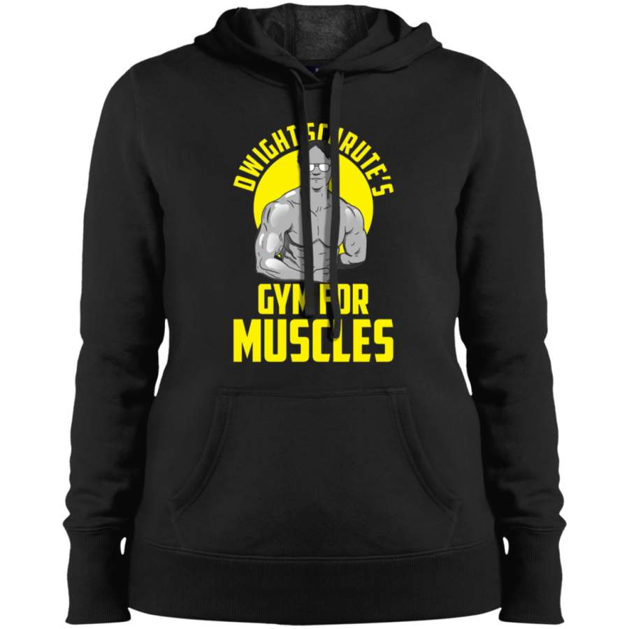 AGR Dwight Schrute gym muscles Ladies’ Pullover Hooded Sweatshirt