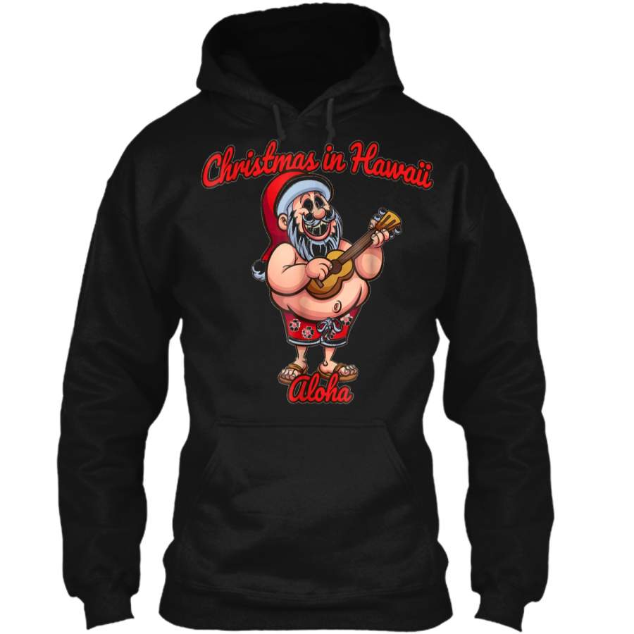 Christmas In Hawaii  Pullover Hoodie   Christmas Gift Ideas