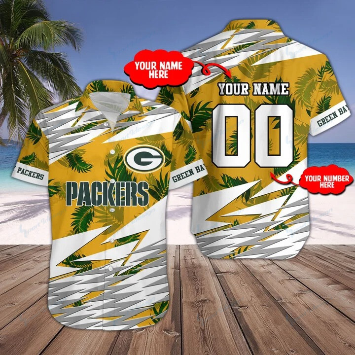 Green Bay Packers Personalized Button Shirts Bg135