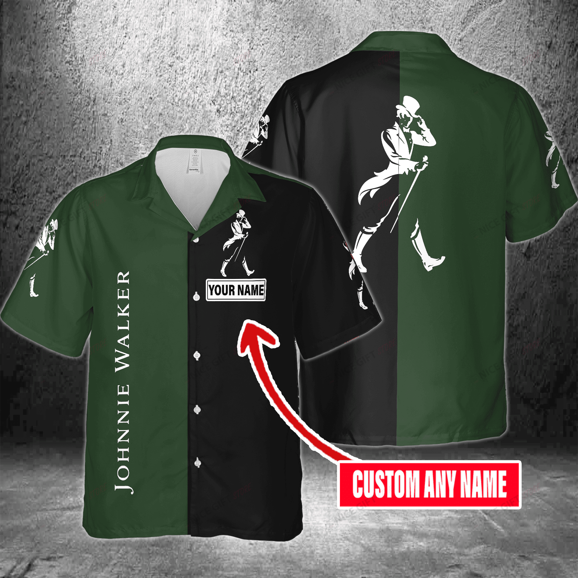 Johnnie Walker Custom Name Hawaiian Shirt 3Hs-L3O7