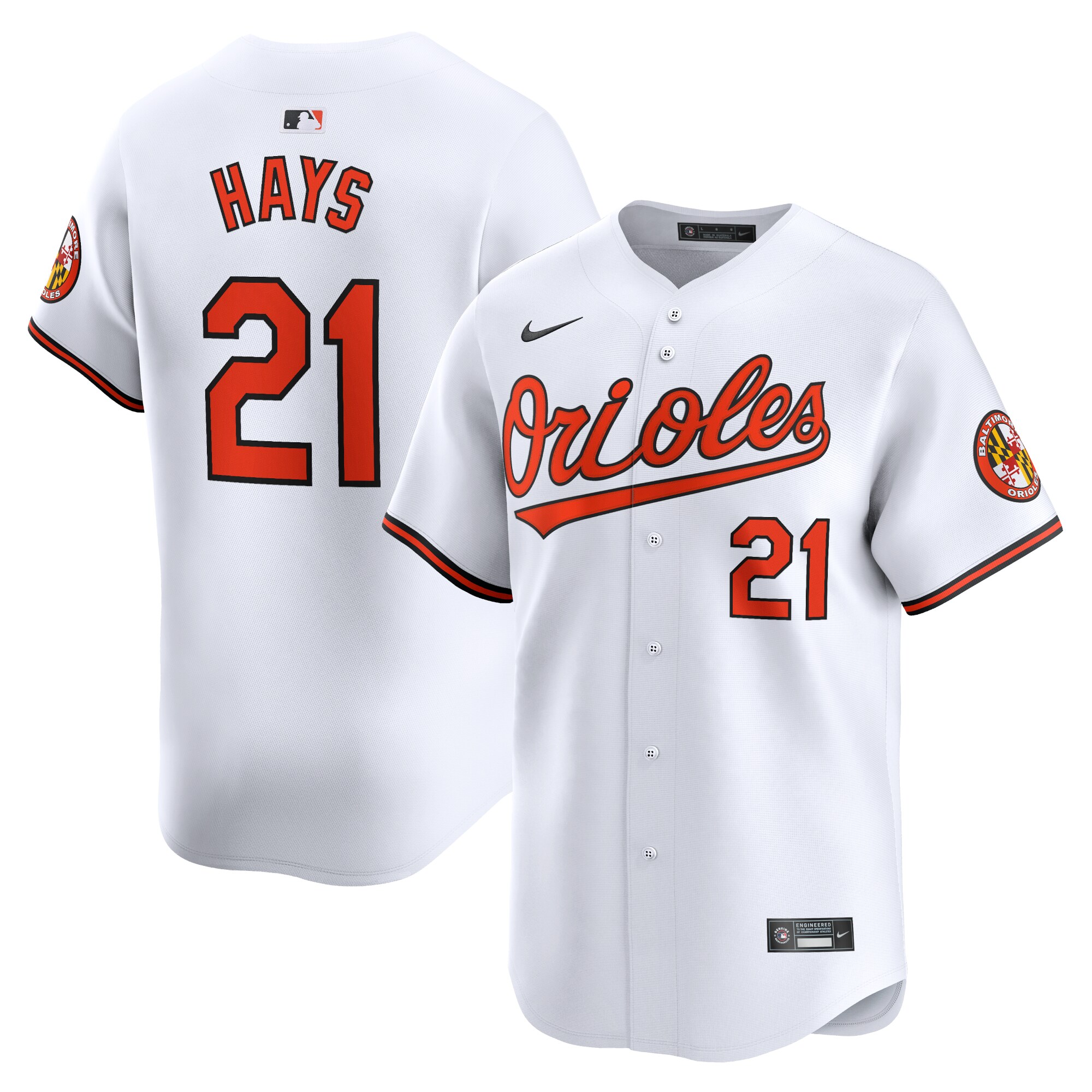 Austin Hays Baltimore Orioles Home Limited Player Jersey – White