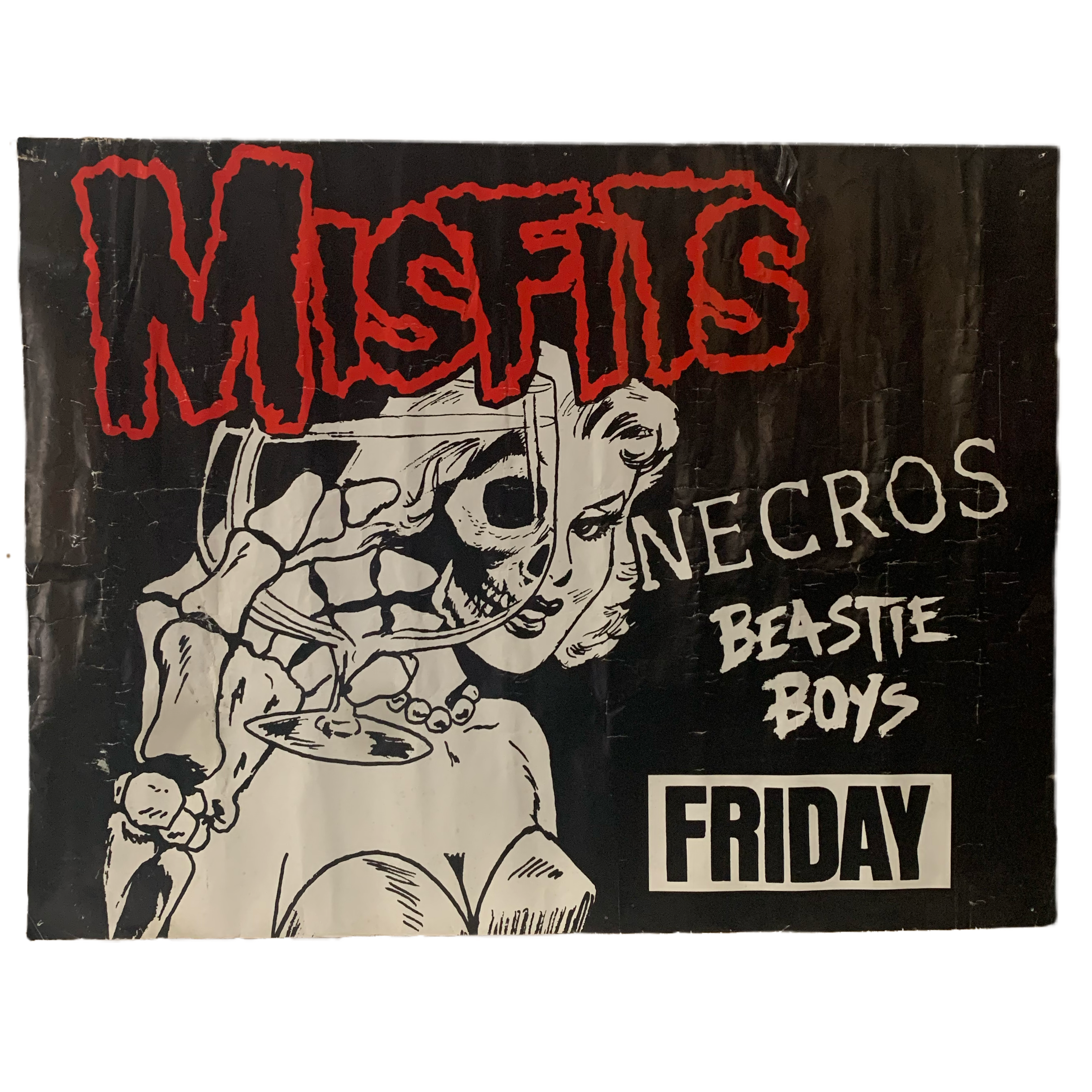 Vintage The Misfits “Beastie Boys Necros” Die Die My Darling Poster